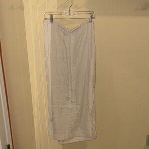 Free People Cream Maxi Skirt